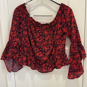 Express women blouse off shoulder size L